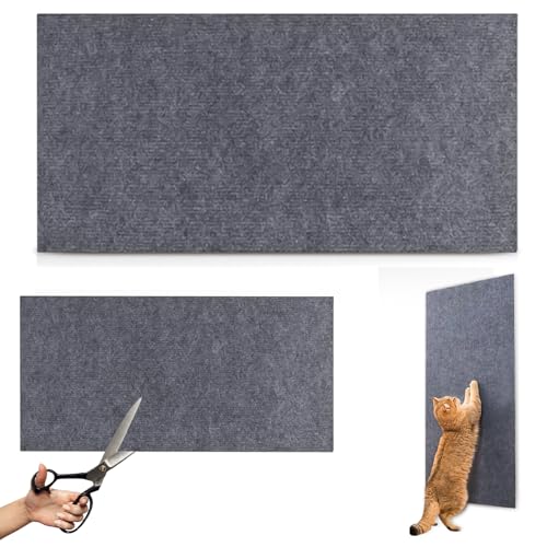 WIYETY Kratzmatte Katze Kratzbrett Katzen: Kratzmatte für Katzen, Selbstklebend Kratzmatte Katze, Kratzbretter Katze Wand, DIY Trimmbarer, Kratzfest, Cat Scratching Mat für Schützt Sofa Möbelschutz von WIYETY