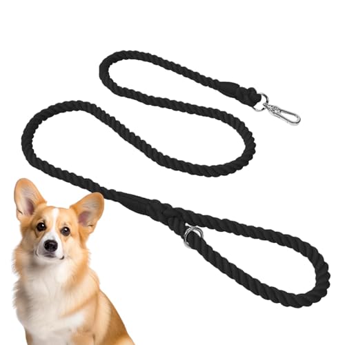 WJnflQN Hundeleinen für mittelgroße Hunde, Hundeleinen für hohe Beanspruchung,Lange Hundeleinen 5 Fuß lang | Rope Dog Lease Training Starke und Dicke Multifunktionsleinen für große und mittelgroße von WJnflQN
