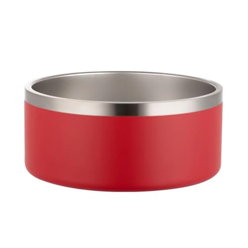 Katzen-Futternapf, Hundefütterung, Designer, luxuriöser, auslaufsicherer Edelstahl-Sublimations-Hundenapf Katzennapf (Color : Red, Size : 17.2x6.6) von WLTYSM