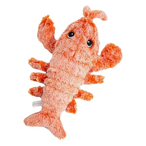 WMFASBAG Floppy Lobster Interaktives Hundespielzeug, interaktives Hundespielzeug, um sie zu beschäftigen, Floppy Lobster Pet Quietschspielzeug for mittelgroße Hunde beim Zahnen von WMFASBAG