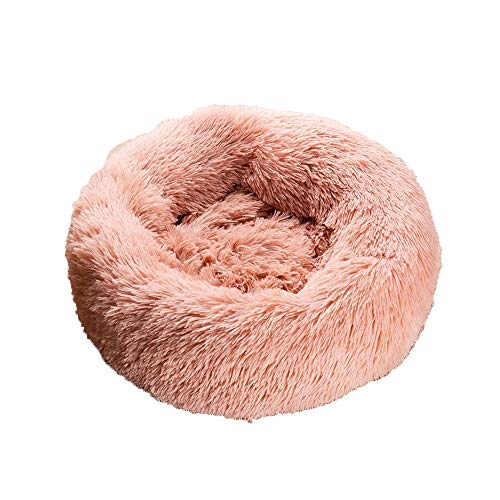 WMPRTT Kätzchenbett aus Baumwolle, Hundehöhlenbett und Sofa, Katzenbett, geeignet für Haustiere (L60cm,Pink) von WMPRTT