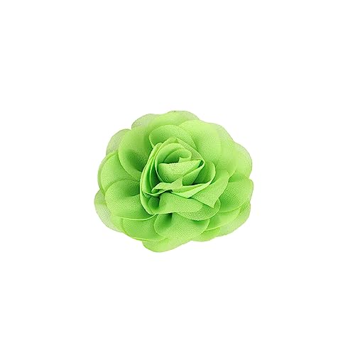 WNDUOKXH Hundehalsband Blumen Bequemes Tragen Perle Chiffon Katze Fliege Gummiband Auffälliger Haustierbedarf Halsschmuck, Gras Grün von WNDUOKXH