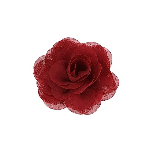 WNDUOKXH Hundehalsband Blumen Bequemes Tragen Perle Chiffon Katze Fliege Gummiband Auffälliger Haustierbedarf Halsschmuck, rot von WNDUOKXH