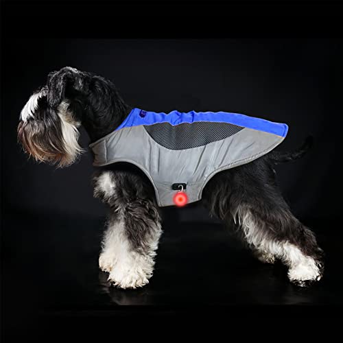 Hundemantel, warme Winterjacke, Sportkleidung, Skianzug für Hunde, geeignet für Sport im Freien, Weste mit LED-Licht, geeignet für kleine mittelgroße und große Hunde von WNING