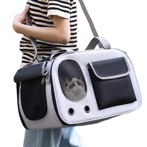 Tragetasche für Haustiere, Reisetasche für Hunde – tragbarer Katzentragetasche – Transporttasche für Haustiere, Schutz der Privatsphäre der Tiere Wobblo von WOBBLO
