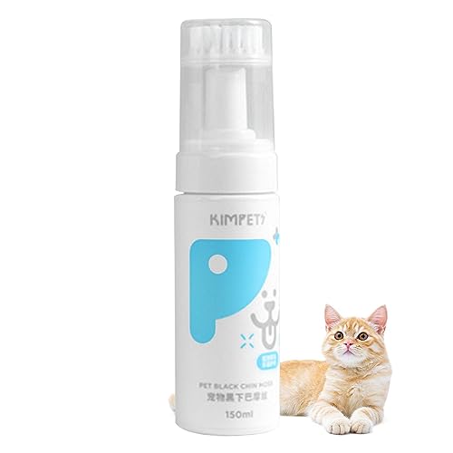 Trockenshampoo Haustier - 150 ml spülfreies schäumendes Shampoo mit Bürste - Haustierpflegezubehör für Katzen, Welpen, Kätzchen, Hunde und Kaninchen Wobblo von WOBBLO