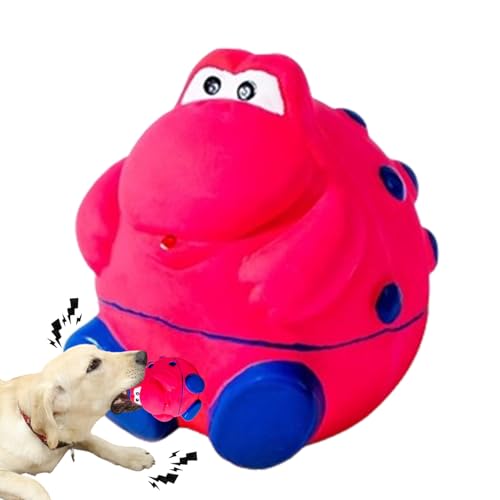 WOBBLO Hundespielzeug aus Gummi, Quietschspielzeug aus Latex für Hunde,Kauendes Quietschspielzeug aus Gummi - Lustiges Latex-Sound-Spielzeug, langlebiges Kauspielzeug für Hunde zum Apportieren von WOBBLO