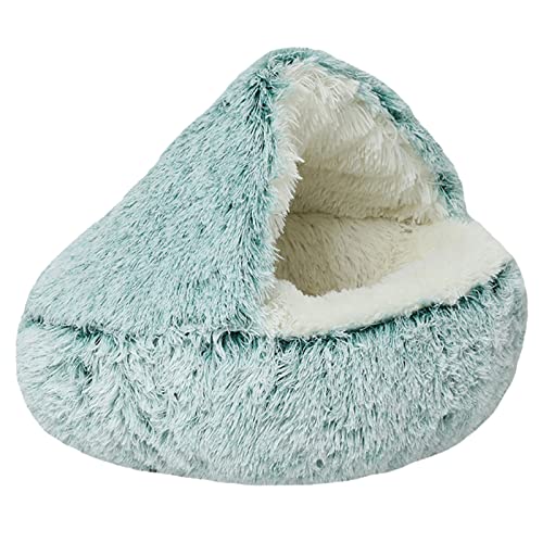 WOEIFGV Langer Plüsch, warm, weich, für Katzenbett, Muschelform, Schlafsack mit Schlupfboden für Katzenkissen von WOEIFGV