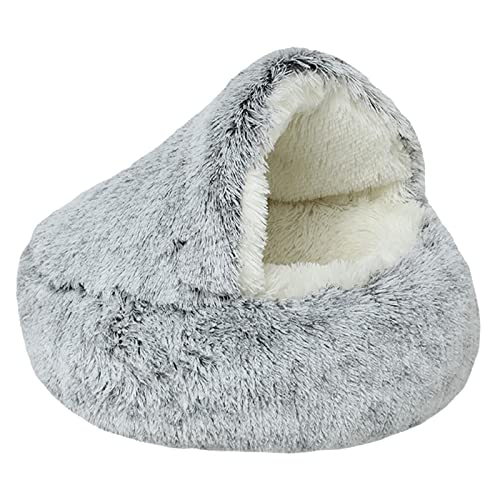 WOEIFGV Langer Plüsch, warm, weich, für Katzenbett, Muschelform, Schlafsack mit Schlupfboden für Katzenkissen von WOEIFGV