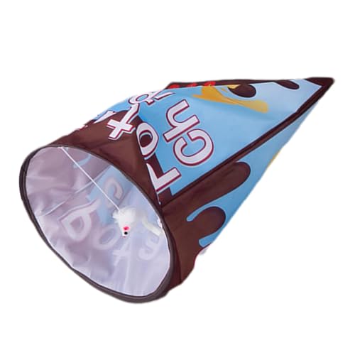 Faltbarer Kartoffelchips-Katzentunnel, Katzentunnelbeutel für Hauskatzen - Pet Tunnel Crinkle Sack Tasche,Pet Tunnel Crinkle Sack Bag, Crinkle Paper Interactive Pet Cat Tubes für Katzen von WOGXN