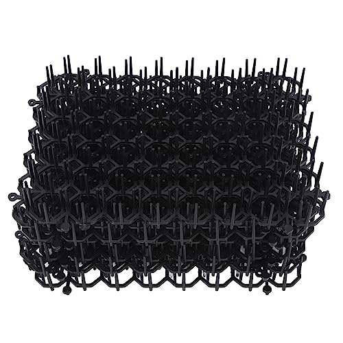 WOHPNLE 12Pcs Cat Deterrent Mat, Anti Cat Dog Network Indoor Outdoor Repellent Training Plastic Spike Mat for Keeping Away Cats Dogs Protecting Plants von WOHPNLE