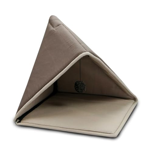 WOLTERS Eco-Well Spiel & Kuschelzelt 40 x 40 cm, Farbe:braun/beige von WOLTERS