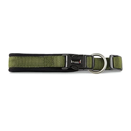 Wolters Halsband Professional Comfort extra-breit, Farbe:Olive/schwarz, Größe:50-60 cm x 45 mm von WOLTERS