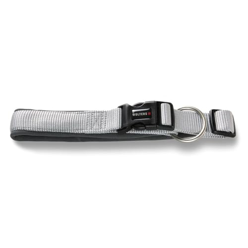 Wolters Halsband Professional Comfort extra-breit, Farbe:Silber grau, Größe:50-60 cm x 45 mm von WOLTERS