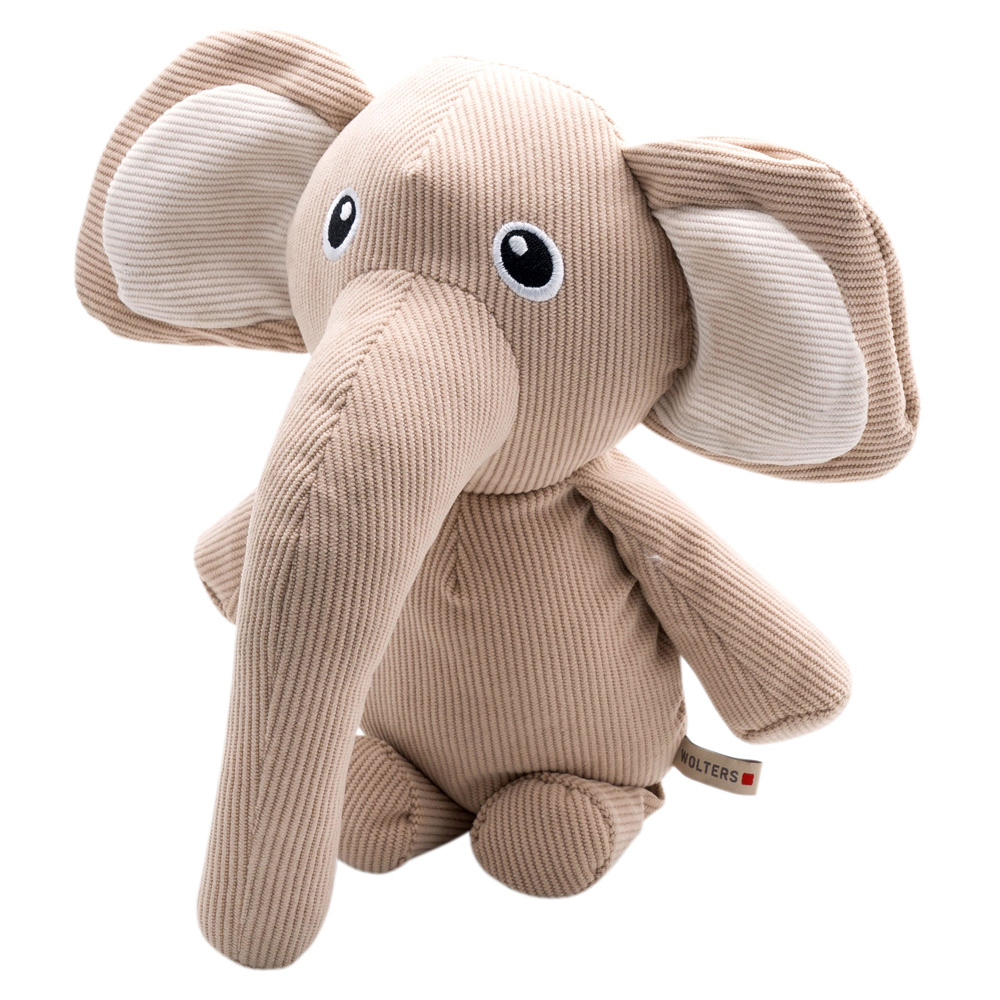 WOLTERS Hunde-Plüschspielzeug Animal Family Eddie Elefant beige, Gr. Junior, Maße: ca. 20 cm von WOLTERS