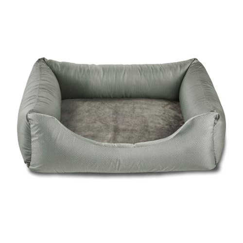 Wolters Hundebett Dream-Well Harmony Silber grün, Größe:M / 80 x 65 cm, Farbe:Silber grün von WOLTERS