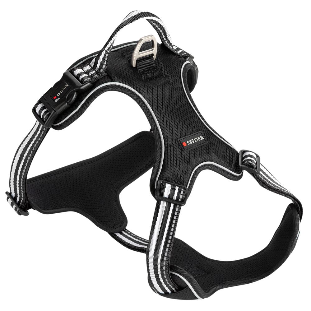 WOLTERS Hundegeschirr Active Pro schwarz/silber, Breite: ca. 4 cm, Brustumfang: ca. 70 - 85 cm, Halsumfang: ca. 47 - 60 cm WOLTERS Hundegeschirr Active Pro schwarz/silber, Breite: ca. 4 cm, Brustumfang: ca. 70 - 85 cm, Halsumfang: ca. 47 - 60 cm von WOLTERS