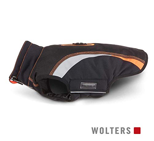 Wolters Outdoorjacke Hundemantel Xtra Strong schwarz/grau mit neon-grün von WOLTERS