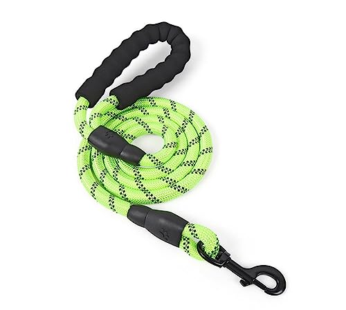 Haustierleine Nylon-Gehleine Hundekette Kleine, Mittlere Und Große Hundeleine Hundeleine Heimtierbedarf (Color : Green, Size : 1.5m*1.2cm) von WOLWES