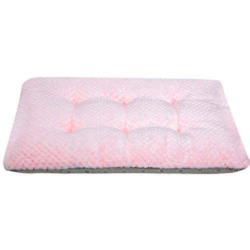 WONDER MIRACLE Fuzzy Deluxe Haustierbetten, super Plüsch-Hunde- oder Katzenbett, ideal für Hundekästen, maschinenwaschbar und trocknergeeignet (38,1 x 58,4 cm, S-Baby Pink) von WONDER MIRACLE