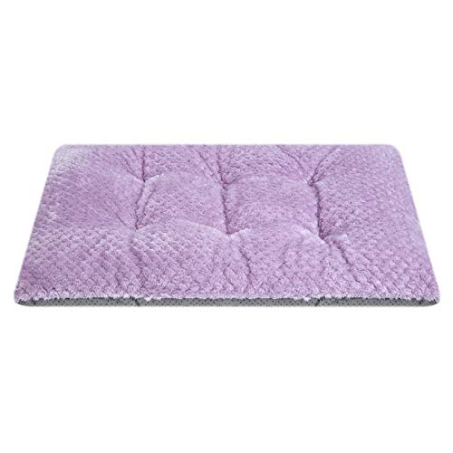 WONDER MIRACLE Fuzzy Deluxe Haustierbetten, super Plüsch-Hunde- oder Katzenbett, ideal für Hundekästen, maschinenwaschbar und trocknergeeignet (38,1 x 58,4 cm, S-Lavendel) von WONDER MIRACLE