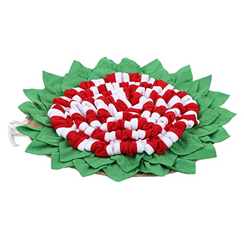 Haustier Snuffle Pad Nase Training Kaninchen Futtervernahrungsmatte für Haustierhunde Bunnies (Red) von WONZHEC