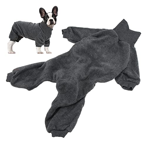 Hunde Fuzzy Kleidung elastisch und bequemer Rollkragenpulse Haustier Plüsch Winter warme Kleidung für Hunde und Katzen (L) von WONZHEC