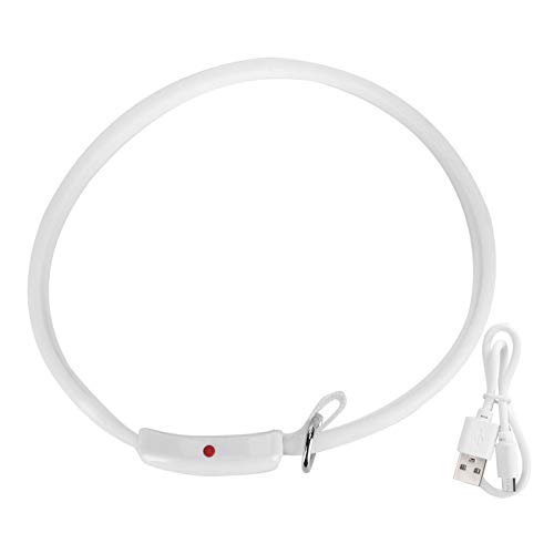 LED Hundekragen Verstellbarer Flash Pet Neck Ring USB wiederaufladbar für Nachtspaziergänge von WONZHEC