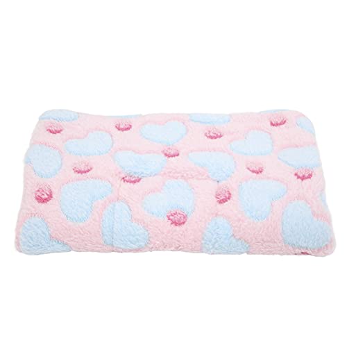 WONZHEC Hamster Warm Fleece Pad Soft and Comfortable Hamster Winter Warm Sleep Pad for Hamster Rabbits Chinchilla (L) von WONZHEC