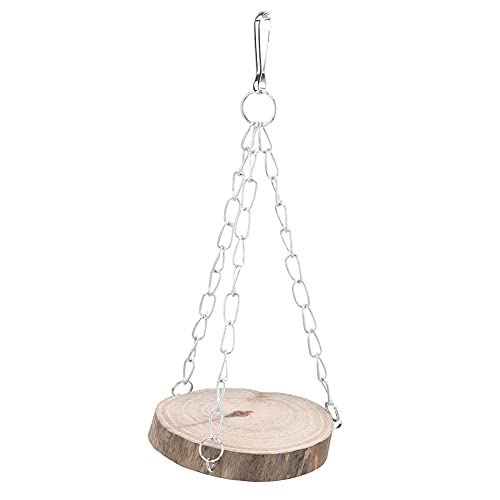 WONZHEC Hölzerne kleine Haustier Hängematte Hanging Bett Schwung Safer Spielzeug für Hamster Vogel Papagei (M (110 x 295 x 1,2 mm / 4,33 x 11,61 x 0,05 Zoll)) von WONZHEC