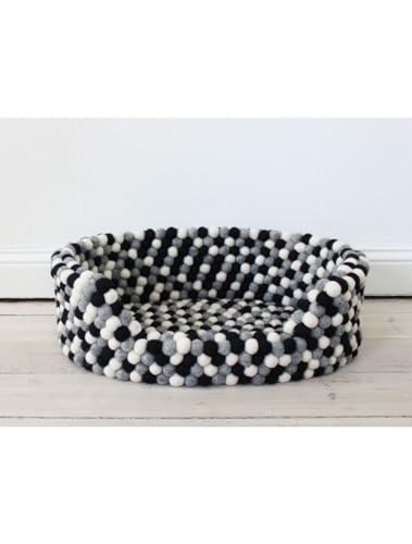 WOOLDOT - Hundebett Black White S 40x30x20 - (571400400084) von WOOLDOT