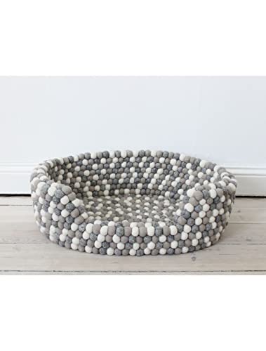 Wooldot - Dog Bed - Light Grey - Large - 80x60x20cm - (571400400012) von WOOLDOT