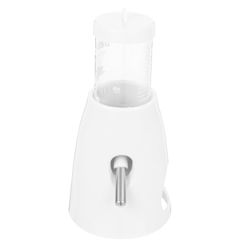 2st Wasserflasche Für Hamster Hasentränke Suspendiert Brunnen Chinchilla-Accessoire Lebensmittelbehälter Automatische Tränke Für Haustiere Automatischer Vogelfutterspender Pp Weiß WOONEKY von WOONEKY