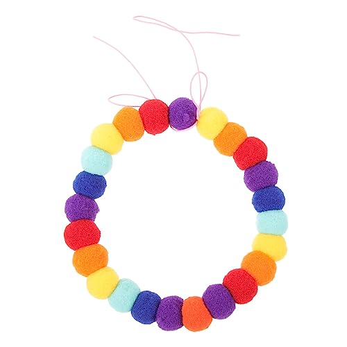 4 Stück Ballkragen aus Haustierfell Hund Schleife Halsband buntes Katzenhalsband Hunde hundekragen Partyhalsband für Hunde verstellbares hundehalsband Polyester WOONEKY von WOONEKY