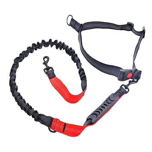 WOONEKY 1 STK elastisches Laufseil Zugseil Hunde-Bungee Trainingsleine für Hunde Bungee-Seil Hundegeschirre elastische hundeleine Dog Lead Haustier Bungee Seil Hundeseil Seil Leine rot von WOONEKY