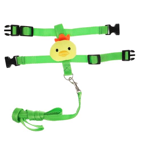 WOONEKY 1 Satz Haustierleine hamsterleine kaninchenleine Hasen zubehör cat Leash Wanderweste für Frettchen Igel-Avocado-Leine praktische Hasenleine Haustier Geschirr Polyester Light Green von WOONEKY