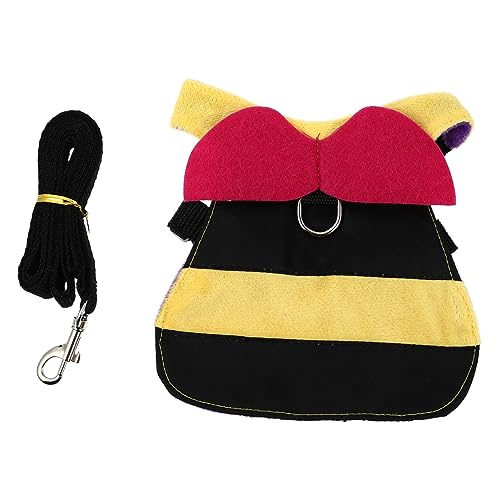 WOONEKY 1 Satz Kaninchen-Brustgurt Geschirrleine für Kaninchen Westenleine für Kaninchen Hasenleine hasenkostüme Bunny Costume Kleider sommerliches Katzengeschirr Hasengeschirrseil Flanell von WOONEKY