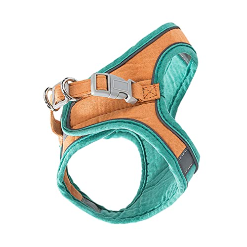 WOONEKY 1 Satz Katzenleine pet Supplies katzenpflege cat Harnesses Katzenlaufgeschirr Atmungsaktive Katzenweste kleine hundeweste Outdoor-Gehgeschirr Kätzchen-Westengurt Wildleder- Orange von WOONEKY