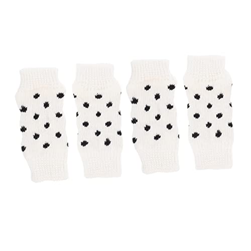 WOONEKY Stulpen Für Hunde 12 STK Cartoon-socken Socken Für Hunde Hautfreundliche Haustiersocken Hundesocken Dog Socks Sockenschuhe Anti-rutsch-socken Für Haustiere Hundebein Socken Baumwolle Weiß von WOONEKY