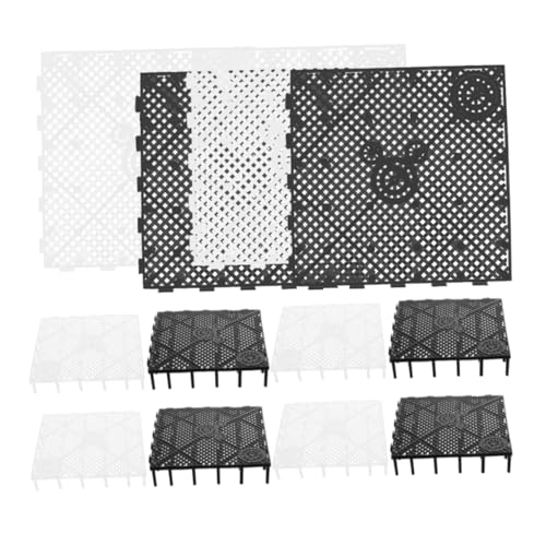 WOONEKY Aquarium Boden Tablett 12Pcs Kunststoff Trennwand Platte Aquarium Liefert Aquarium Partition Net von WOONEKY