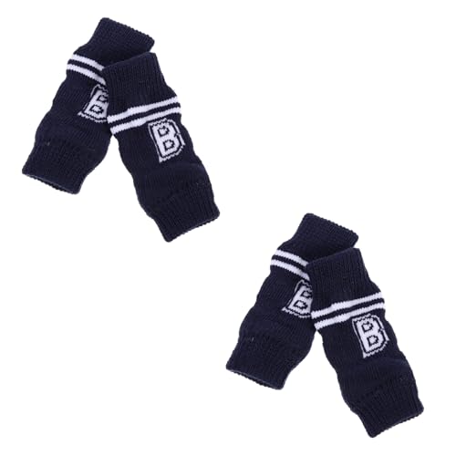 WOONEKY 16 STK Cartoon-socken Beinabdeckungen Für Haustiere Grip Socken Für Hunde Katzenschuhe Für Katzen Beinschützer Für Hunde Warme Hundesprunggelenkabdeckungen Pfote Baumwolle Blue von WOONEKY