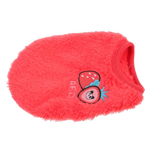 WOONEKY 1Stk Hasenweste Hundemäntel für kaltes Wetter Kostüm Kapuzenpullis Bunny Costume Hasenkleidung Haustierkleidung Winterkleidung für Kaninchen kleine Welpenkaninchenkleidung Flanell von WOONEKY