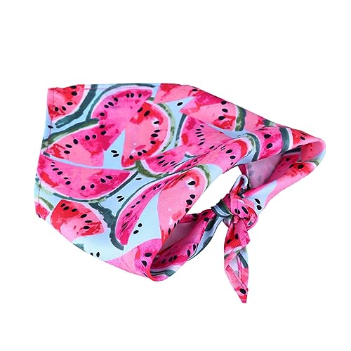 WOONEKY 1Stk Haustier-Lätzchen hundegeschenk hundezubehör Hunde Accessories nähgarn pink Dog Accessories kleines Welpenhalsband Bandana mit Hundeschleife Hundelätzchen Hundehalsband Rosa von WOONEKY