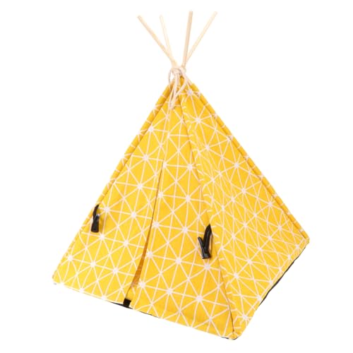 WOONEKY 1Stk Haustierzelt Faltbarer Laufstall Haustierbettzelt Katzenhöhle pet Teepee hundebett Haustiere zusammenklappbares katzenhaus Haustier warmes Kleiner Hund Hundehütte Decke von WOONEKY