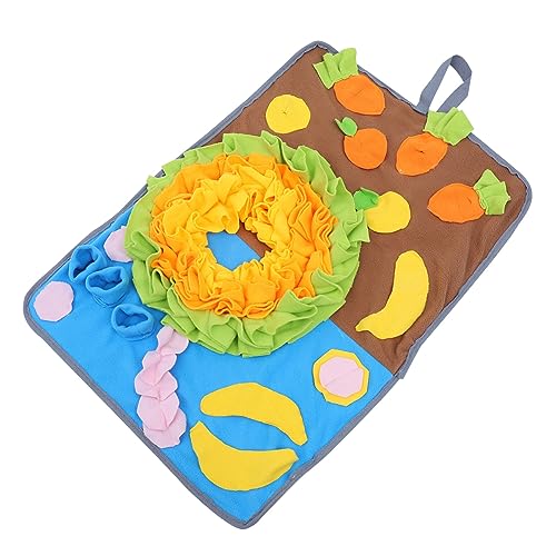 WOONEKY 1Stk Kaninchen-Schnüffelpad Hunde-Puzzle-Matte Puzzle-Spielzeug Schnüffelmatte für Hasen Tiere Spielzeug Haustier fußmatte Kaninchen Schnüffelbett Futterkissen Polarfleece von WOONEKY