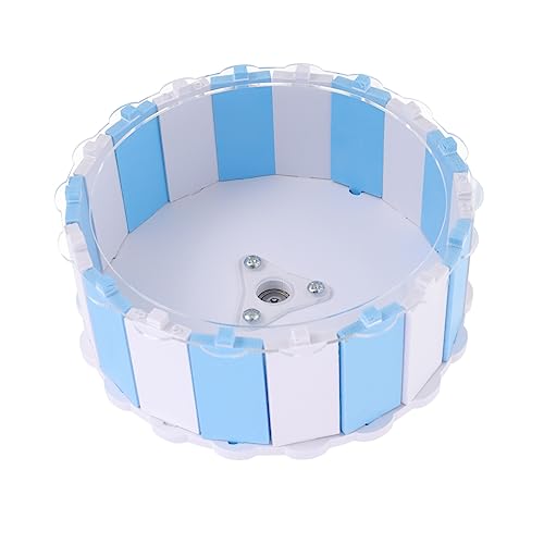 WOONEKY 1Stk Scrollrad Hamster Spielzeug hamsterspielzeug Sportspielzeug Laufrad Hamster Zubehör für Meerschweinchen Chinchilla-Spielzeug leises Laufrad Kleintierlaufmaschine Plastik Blue von WOONEKY