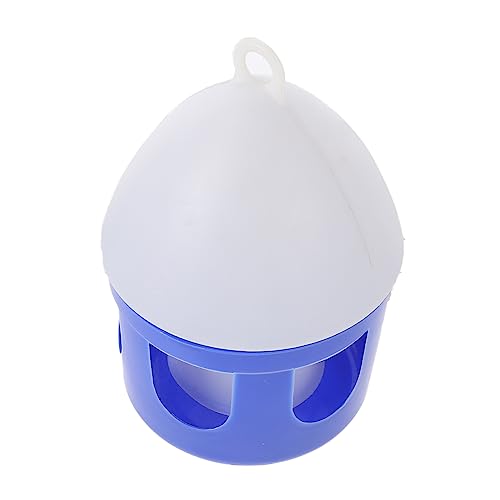 WOONEKY 1Stk Taubenkessel Taubentränke Taubenwassertränke Taubenwasserspender Kükentränke Taube Tränke Vogel Fütterer wasserflasche Wasserspender für Vögel Haustier Taube PVC Blue von WOONEKY