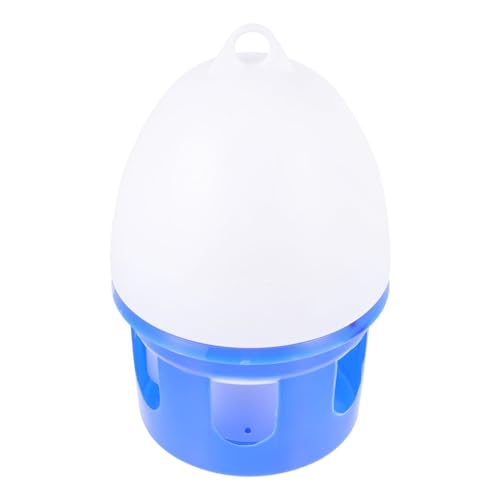 WOONEKY 1Stk Taubenkessel hängende Vogeltränke Taubenfutter und Futternapf für Papageien Getränkespender Warmhalteplatte Vogel Fütterer Wasserspender für Vögel Taube Wassertrinker PVC Blue von WOONEKY