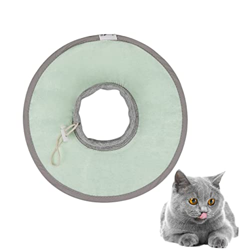 WOONEKY 1Stk elisabethanisches Haustierhalsband Leve würfelunterlage Katzenhalskrause Grün Welpe Haustierwiederherstellungs-Katzenhalsband Anti-Leck-Kragen Katze elisabethanischer Kragen von WOONEKY