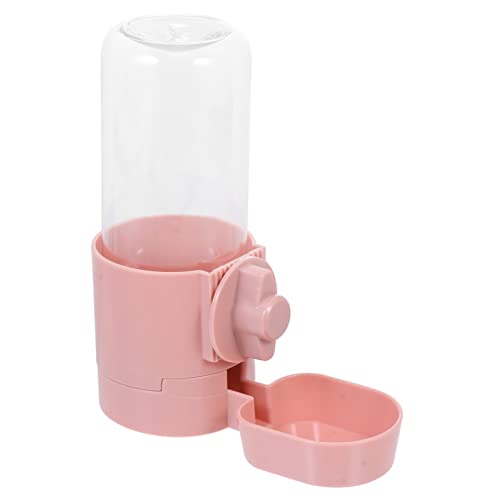 WOONEKY 1stk Automatischer Trinkbrunnen Automatischer Futterautomat Für Papageien Wasserspender Für Hund Und Katze Wasserspender Für Hundekäfig Wasserspender Für Welpen Haustier Pp Rosa von WOONEKY